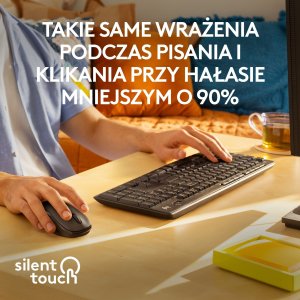 Klawiatura + mysz Logitech MK295 Silent Wireless Combo (920-009800) + Brio 100 (960-001585) 3