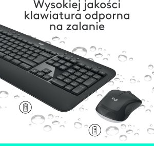 Klawiatura + mysz Logitech MK540 Advanced US (920-008685) + Brio 100 (960-001585) 5