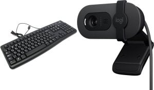 Klawiatura Logitech K120 (920-002522) + Brio 100 (960-001585) 1