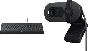 Klawiatura Logitech K280e (920-005217) + Brio 100 (960-001585) 1