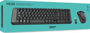 Klawiatura + mysz Logitech MK220 Wireless Combo (920-003168) + Brio 100 (960-001585) 6