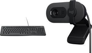 Klawiatura Logitech K120 (920-002509) + Brio 100 (960-001585) 1