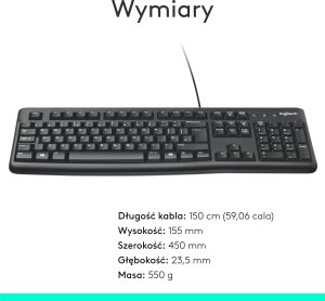 Klawiatura Logitech K120 (920-002509) + Brio 100 (960-001585) 9