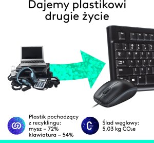 Klawiatura + mysz Logitech MK120 (920-002563) + Brio 100 (960-001585) 6