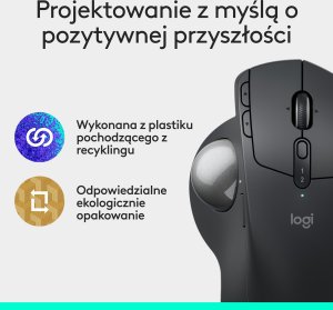 Mysz Logitech MX Ergo S (910-007260) + MX Keys S Bezprzewodowa Graphite US (920-011587) 30