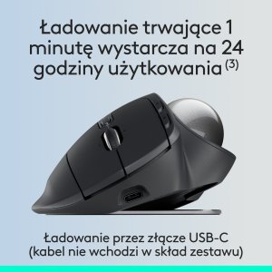 Mysz Logitech MX Ergo S (910-007260) + MX Keys S Bezprzewodowa Graphite US (920-011587) 49