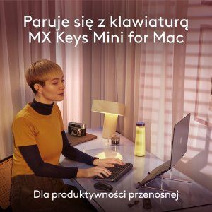 Mysz Logitech Anywhere 3S For Mac Pale Gray (910-006946) + MX Keys S Bezprzewodowa Graphite US (920-011587) 56