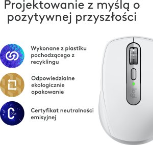 Mysz Logitech Anywhere 3S For Mac Pale Gray (910-006946) + MX Keys S Bezprzewodowa Graphite US (920-011587) 6