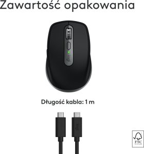 Mysz Logitech Anywhere 3S For Mac Space Gray (910-006947) + MX Keys S Bezprzewodowa Graphite US (920-011587) 5