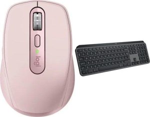 Mysz Logitech MX Anywhere 3S Rose (910-006931) + MX Keys S Bezprzewodowa Graphite US (920-011587) 45