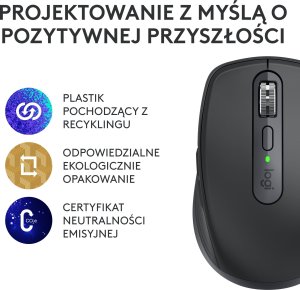 Mysz Logitech MX Anywhere 3S Graphite (910-006929) + MX Keys S Bezprzewodowa Graphite US (920-011587) 3