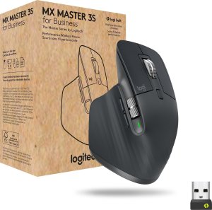 Mysz Logitech MX Master 3S for Business (910-006582) + MX Keys S Bezprzewodowa Graphite US (920-011587) 2