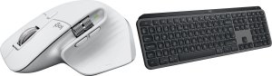 Mysz Logitech MX Master 3S Performance Pale Grey (910-006560) + MX Keys S Bezprzewodowa Graphite US (920-011587) 45
