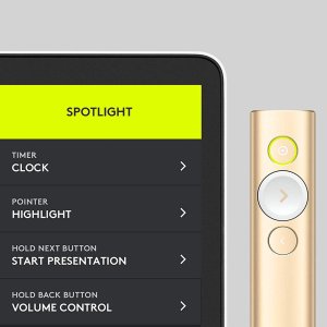 Logitech Spotlight Presentation Remote Złoty (910-004862) + MX Anywhere 3S Graphite (910-006929) 11