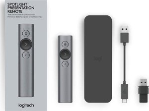 Logitech Spotlight Presentation Remote Złoty (910-004862) + MX Anywhere 3S Graphite (910-006929) 46