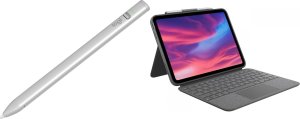 Rysik Logitech Crayon - SILVER (914-000074) + Etui Combo Touch do iPad (10th gen) Szare (920-011441) 1