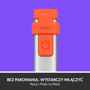 Rysik Logitech Crayon - INTENSE SORBET (914-000034) + Etui Combo Touch do iPad (10th gen) Szare (920-011441) 2