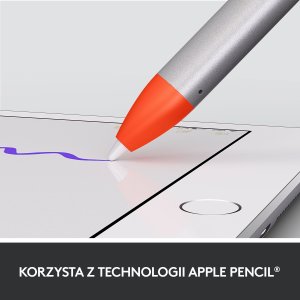 Rysik Logitech Crayon - INTENSE SORBET (914-000034) + Etui Combo Touch do iPad (10th gen) Szare (920-011441) 7