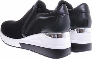 Pantofelek24 Damskie buty sportowe wkładane Czarne /B7-3 10718 T834/ 39 5
