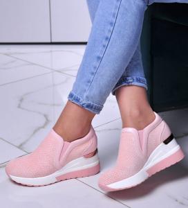 Pantofelek24 Damskie buty sportowe wkładane Różowe /E10-2 10720 T834/ 41 1