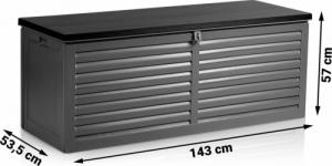 Skrzynia ogrodowa Plonos 390 l Szary 10