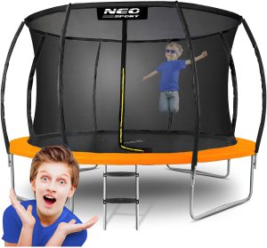 Trampolina ogrodowa Neo-Sport NS-12C201 z siatką wewnętrzną 12.5 FT 374 cm 2
