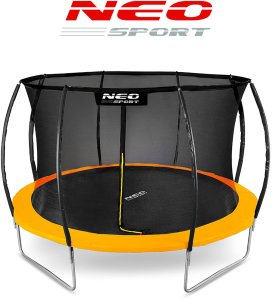 Trampolina ogrodowa Neo-Sport NS-12C201 z siatką wewnętrzną 12.5 FT 374 cm 3