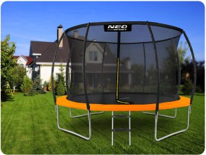 Trampolina ogrodowa Neo-Sport NS-12C201 z siatką wewnętrzną 12.5 FT 374 cm 4