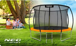 Trampolina ogrodowa Neo-Sport NS-12C201 z siatką wewnętrzną 12.5 FT 374 cm 12