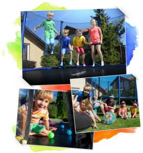 Trampolina ogrodowa Neo-Sport NS-08C201 z siatką wewnętrzną 8.5 FT 252 cm 7