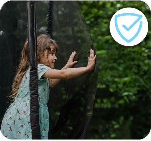 Trampolina ogrodowa Neo-Sport NS-08C201 z siatką wewnętrzną 8.5 FT 252 cm 8