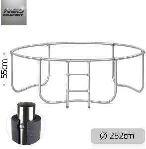 Trampolina ogrodowa Neo-Sport NS-08C201 z siatką wewnętrzną 8.5 FT 252 cm 11
