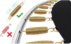 Trampolina ogrodowa Neo-Sport NS-08C201 z siatką wewnętrzną 8.5 FT 252 cm 12