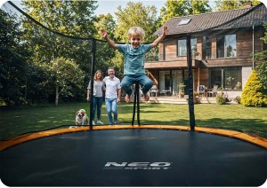 Trampolina ogrodowa Neo-Sport NS-08C201 z siatką wewnętrzną 8.5 FT 252 cm 13