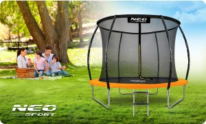 Trampolina ogrodowa Neo-Sport NS-10C201 z siatką wewnętrzną 10 FT 312 cm 11