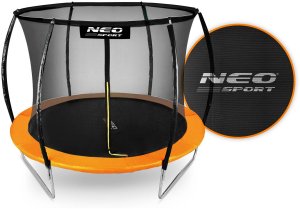 Trampolina ogrodowa Neo-Sport NS-10C201 z siatką wewnętrzną 10 FT 312 cm 4