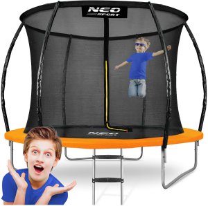 Trampolina ogrodowa Neo-Sport NS-10C201 z siatką wewnętrzną 10 FT 312 cm 2