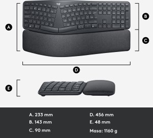 Mysz Logitech Lift for Business (910-006495) + Ergo K860 (920-010108) 30