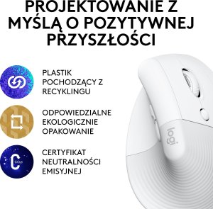 Mysz Logitech Lift Off-White (910-006475) + Ergo K860 (920-010108) 6