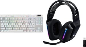 Klawiatura Logitech PRO X TKL Lightspeed GX Brown (920-012148) + G733 Lightspeed Czarne (981-000864) 1