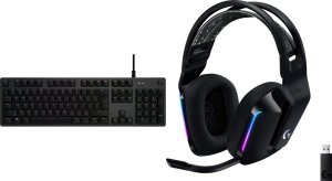Klawiatura Logitech G512 GX Brown (920-009352) + G733 Lightspeed Czarne (981-000864) 22