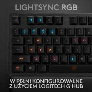 Klawiatura Logitech G513 Carbon GX Brown (920-009330) + G733 Lightspeed Czarne (981-000864) 10
