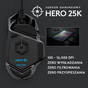 Podkładka Logitech G840 XL (943-000778) + G502 Hero (910-005470) 5