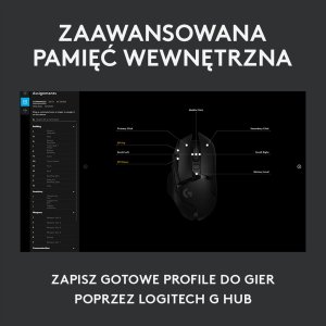 Podkładka Logitech G840 XL (943-000778) + G502 Hero (910-005470) 7