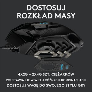 Podkładka Logitech G840 XL (943-000778) + G502 Hero (910-005470) 8