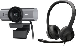 Kamera internetowa Logitech MX Brio 4K Ultra HD (960-001559) + H390  (981-000406) 1