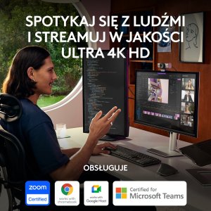 Kamera internetowa Logitech MX Brio 4K Ultra HD (960-001559) + H390 (981-000406) 3