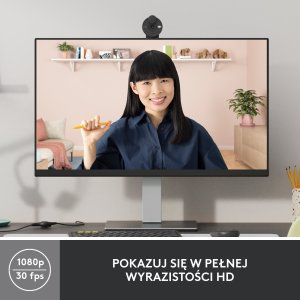 Kamera internetowa Logitech Brio 300 Graphite (960-001436) + H390 (981-000406) 3