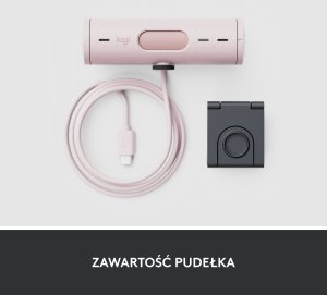 Kamera internetowa Logitech Brio 500 Rose (960-001421) + H390 (981-000406) 11