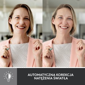 Kamera internetowa Logitech Brio 500 Rose (960-001421) + H390 (981-000406) 3